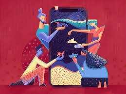 She has a flat minimal style to do portraits or sketches. Graphic Design 24 Fancy Flat Illustrations For Your Inspiration By Tubik Ux Planet