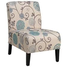 I Love The Blues With The Brown On This Chair Fred Meyer Has A Bunch Of Chairs Like This And Armless Accent Chair Accent Chairs For Living Room Accent Chairs