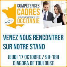 Invitations, dates, horaires, liste des exposants, conférences. Salon Competences Cadres Apec En Occitanie Jeudi 17 Octobre 2019 Region Occitanie Pyrenees Mediterranee