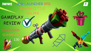 Fortnite Almost 2mill Dmg New Santa Little Helper Launcher Review One Sh Santa S Little Helper Fortnite Helper