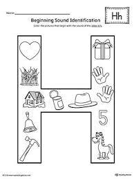 Letter H Beginning Sound Color Pictures Worksheet Letter H Worksheets Preschool Worksheets Printable Preschool Worksheets