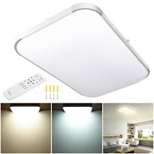 Tighten the screws with a screwdriver as needed to ensure the light fixture is secure and flush against the ceiling. 24w 36w 48w Led Ceiling Light Flush Mount Fixture Lamp Bedroom Kitchen Lighting Walmart Com Walmart Com