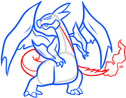 You could also print the picture. How To Draw Mega Charizard Coloring Page Trace Drawing