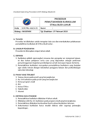 Maybe you would like to learn more about one of these? 2 Sop Pemutakhiran Kurikulum Ok