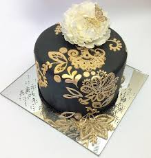 Black And Gold 1 Tier Cake Page Not Found Cake Cake Designs Mini Cakes