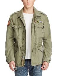 Cotton Canvas Military Jacket Polo Ralph Lauren Lightweight Quilted Ralphlauren Com Military Field Jacket Military Jacket Field Jacket