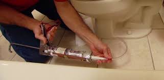 apply caulking in hard to reach places