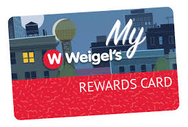 Many credit cards have rewards programs with gas. Rewards Weigel S