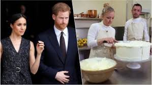 Use a dough scraper placed vertically on the side of the cake and blend the colors around the cake by keeping the scraper in place and rotating the cake stand. Prince Harry Meghan Markle Royal Wedding Cake Is Unique Seasonal Flavour Combination Read Recipe Preparation Pics Video Latestly