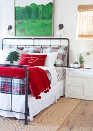 Pottery barn alpine toile duvet cover king red euro shams christmas deer pillow. Christmas Bedding Creating A Look For Less The Lettered Cottage