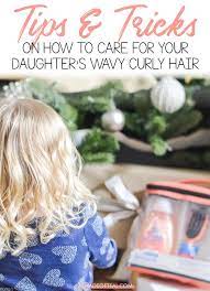Tips Tricks On How To Care For Your Daughter S Wavy Curly Hair Wavy Curly Hair Curly Hair Styles Kids Curly Hairstyles