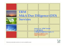 ERM M&amp;A Due Diligence (DD)