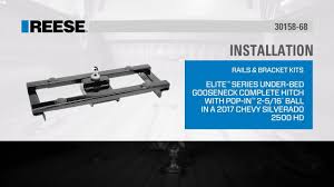 Maybe you would like to learn more about one of these? Installation Reese Fifth Wheel And Gooseneck Hitch Mounting Kit In A Chevy Silverado 30158 68 Youtube