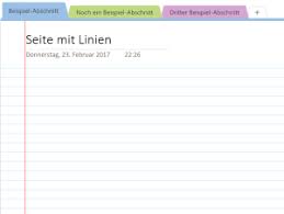 Blätter sind seitliche auswüchse an den. Seiteneigenschaften In Onenote Anpassen Onenote Fur Einsteiger