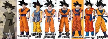 Updated Comparison Chart For The Character Designs Of Goku