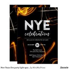 New Years Eve Party Light Sparkler Invitation Zazzle Com Au New Years Eve Party Holiday Party Lights New Years Eve Invitations