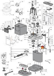 Ereplacementparts intended for bunn coffee maker parts diagram, image size 620 x 738 px, and to view here is a picture gallery about bunn coffee maker parts diagram complete with the description of the image, please find the image you need. Espressotec Gaggia Baby Black Parts Diagram Gaggia Coffee Machine Modern Tech
