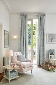Beautiful duck egg coloured curtains with white tree design that look much more expensive than they were. Magnolia Grove Duck Egg Curtain Fabric Living Room Decor Colors Living Room Decor Country Country House Interior