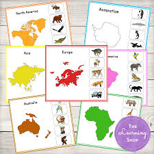 Animal Continents Activity Sheets Etsy Continents Activities Activity Sheets Continents