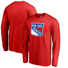 New york rangers shirts and tees are stocked at fanatics, the world's largest selection of officially licensed gear. Men S New York Rangers Fanatics Branded Red Primary Logo Long Sleeve T Shirt