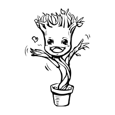 Groot Coloring Pages Coloring Home