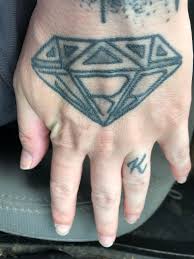 Tattooing is to indelibly mark or color the skin by subcutaneous introduction of nontoxic dyes or pigments. Diamond With Dad S Initials 4 Years Healed Done By Lil Round At Iron Lotus Tattoo Studio Charleston Sc Tattoos