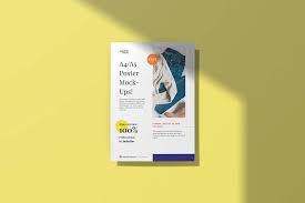 Download A4 Shadowed Poster Psd Mockup Free By Creative Tacos Yellowimages Mockups