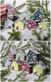 Tiny Houses Driftwood Set 7 For Christmas Tree Wooden Houses Etsy In 2020 Christmas Wood Crafts House Ornaments Christmas Crafts
