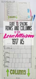 How To Space Rows And Columns Evenly In Leuchtturm 1917 A5 The Petite Planner Bullet Journal Bullet Journal Layout Planner Bullet Journal
