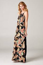 Tua Maxi Dress Boho Paisley Print Halter Neck Line Sizes S M L All Merchandise Under 45 Free Shipping To Purchase Go To Fashion Clothes Women Fashion Dresses