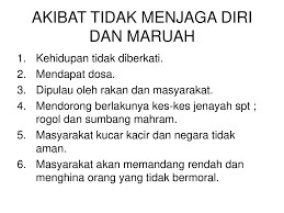 Kesan tidak menutup aurat terhadap individu. Adab Menjaga Maruah Diri Ppt Download