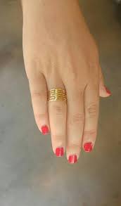 66000 18k gold layered women's ring. Gold Layered Ring Gold Wide Band Ring Unique Rings For Etsy