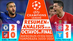 Inicio de los partidos en su horario local. Resumen De La Champions League Hoy 2021 Octavos De Final Resultado Bayern Munich Vs Lazio 2 1 Noticias Sobre Camisetas Futbol El Espanol