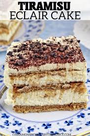 No Bake Tiramisu Eclair Cake Cinnamon Spice Everything Nice Recipe Eclair Cake Desserts Baking