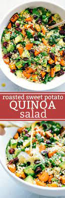Roasted Sweet Potato And Quinoa Salad Fresh And Healthy Roasted Sweet Potato And Quinoa Sweet Potato Quinoa Salad Roasted Sweet Potatoes Healthy Salad Recipes