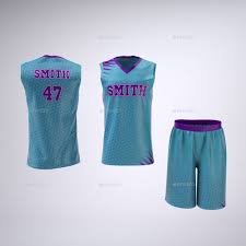 Basketball Jersey And Shorts Uniform Mock Up Basketball Jersey Basketball Basketball Kit