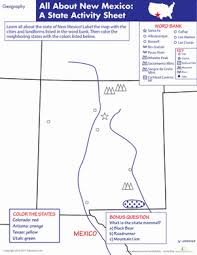 In new mexico, child support cases are handled by the child support enforcement division (csed) through the new mexico human services department. New Mexico Geography Worksheet Education Com