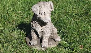 Stonecast jack russell pup garden ornament. Jack Russell Dragonstone