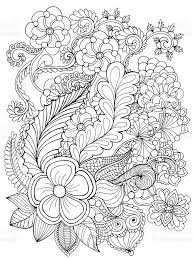 Fantasy Flowers Coloring Page Vector Id519014538 768 1024 Flower Coloring Pages Pattern Coloring Pages Mandala Coloring Pages