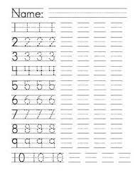 Tracing number words (math) | printable. Kindergarten Worksheet To Learn How To Write The Numbers 1 10 Writing Numbers Writing Worksheets Writing Practice Sheets