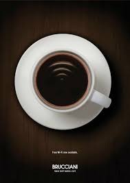إعلان مذهل القهوة والشبكة اللاسلكية أفضل مزيج في كل مقهى Print Ads Creative Advertising Advertising Design