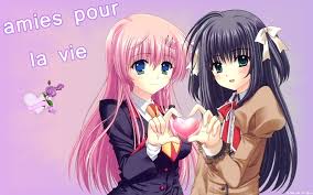 Résultat de recherche d'images pour "anime amies"