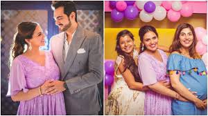 Guilty Bytes Indian Fashion Blogger Delhi Style Blog Beauty Blogger Wedding Blog Inside Pics Mommy To Be Esha Deol S Sister Ahana Hosted A Secret Baby Shower For Her And It S Beautiful Actress esha deol at her wedding reception in mumbai.