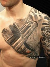 New York New York Tattoo Bridge Tattoo Tattoos For Guys