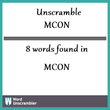 2,143 likes · 9 talking about this · 1 was here. Unscramble Mcon Unscrambled 8 Words From Letters In Mcon