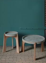 Mesas Patas De Madera Y Tablero De Hormigon Concrete Furniture Concrete Table Concrete Table Top