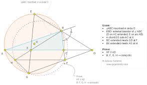 Geometry Problem 1268 Exterior Angle Bisector Circumcircle Circle Chord Parallel Concyclic Points Cyclic Quadr Geometry Problems Quadrilaterals Geometry