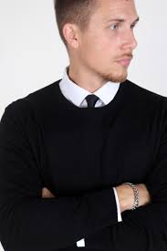 Jack & Jones Mark Merino Crew Neck Knit Black