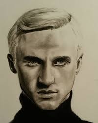 Draco Malfoy Charcoal Drawing Draco Malfoy Draco Harry Potter Art Drawings