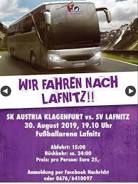 Die stadt am wörther see informiert über neues aus dem rathaus uvm. Runde 6 Sv Lafnitz Vs Sk Austria Klagenfurt Sk Austria Klagenfurt Austrian Soccer Board